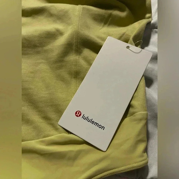 Lululemon Cotton T Shirt Bodysuit NWT Light Lime Green Open Back Women’s Small - Picture 9 of 12